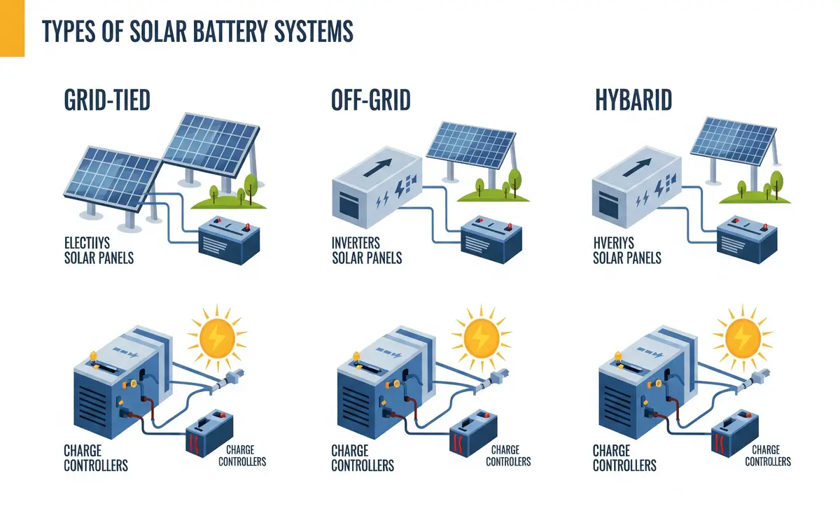 Types of Solar Battery Systems Types of Solar Battery Systems